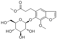 6-(BETA-D-吡喃葡萄糖基氧基)-7-甲氧基-5-苯并呋喃丙酸甲酯结构式_158500-59-5结构式