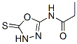 N-(4,5-二氢-5-硫氧代-1,3,4-噁二唑-2-基)-丙酰胺结构式_158602-95-0结构式