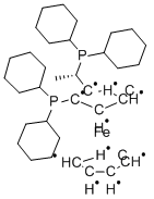 (S)-(+)-l-[(R)-2-( Dicyclohexylphosphino)ferroceny1] ethyldicyclohexylphosphino Structure,158923-07-0Structure