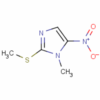 1-甲基-2-(甲基硫代)-5-硝基-1H-咪唑结构式_1615-41-4结构式