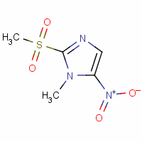 1-甲基-2-(甲基磺酰基)-5-硝基-1H-咪唑结构式_1615-53-8结构式