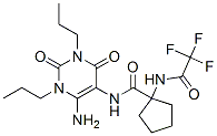 (9ci)-n-(6-氨基-1,2,3,4-四氢-2,4-二氧代-1,3-二丙基-5-嘧啶)-1-[(三氟乙酰基)氨基]-环戊烷羧酰胺结构式_161918-62-3结构式