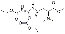 1-(乙氧基羰基)-2-[(乙氧基羰基)硫代]-N,N-二甲基-l-组氨酸甲酯结构式_162138-72-9结构式