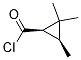 顺式-(9ci)-2,2,3-三甲基-环丙烷羰酰氯结构式_162224-57-9结构式