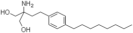 2-氨基-2-[2-(4-辛基苯基)乙基]-1,3-丙二醇结构式_162359-55-9结构式