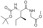 2-((2s,3s)-2-((叔丁氧基羰基)氨基)-3-甲基戊酰胺)乙酸甲酯结构式_16257-04-8结构式