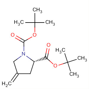 n-boc-4-亚甲基-l-脯氨酸叔丁酯结构式_163190-46-3结构式