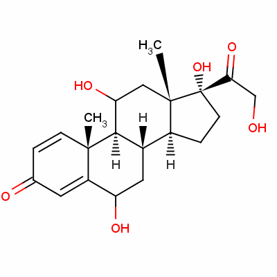 6B-羟基皮质醇结构式_16355-29-6结构式