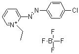 2-((P-氯苯基)氮杂)-1-乙基吡啶四氟化硼结构式_16600-15-0结构式
