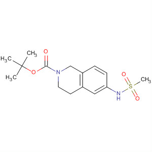 6-[(甲基磺酰基)-氨基]-3,4-二氢-异喹啉-2(1H)-羧酸叔丁酯结构式_166398-32-9结构式