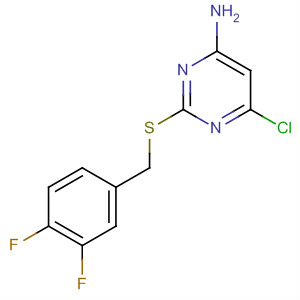 6-氯-2-[(3,4-二氟苄基)硫代]嘧啶-4-胺结构式_166751-75-3结构式
