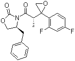 (4S)-3-[(2r)-2-[(2r)-2-(2,4-二氟苯基)-2-环氧乙烷]-1-氧代丙基]-4-(苯基甲基)-2-噁唑烷酮结构式_166948-47-6结构式