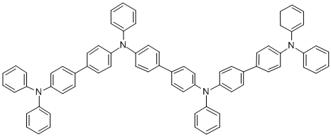 N,N′-二(苯基)-N,N′-二(4′-(N,N-二(苯基 胺基)-4-联苯基)联苯胺结构式_167218-46-4结构式