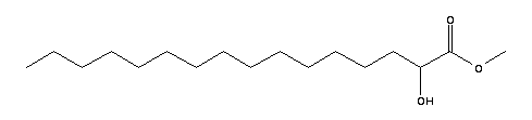 2-羟基十六烷酸甲酯结构式_16742-51-1结构式