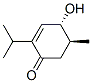 (9ci)-4-羟基-5-甲基-2-(1-甲基乙基)-,反式-(-)-2-环己烯-1-酮结构式_170127-86-3结构式