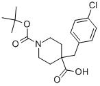 1-(叔丁氧基羰基)-4-(4-氯苄基)哌啶-4-羧酸结构式_170284-71-6结构式