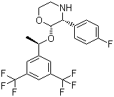 2-[1-[3,5-双(三氟甲基苯)乙氧基]-3-(4-氟苯基)-吗啉结构式_170729-79-0结构式