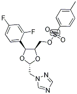 1-[[(2S,4R)-2-(2,4-二氟苯基)-4-[3-(P-甲苯基磺酰基)丙基]-1,3-二氧戊环-2-基]甲基]-1,2,4-三唑结构式_171764-49-1结构式