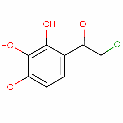 2-Chloro-1-(2,3,4-trihydroxyphenyl)ethan-1-one Structure