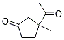 Cyclopentanone, 3-acetyl-3-methyl-(9ci) Structure