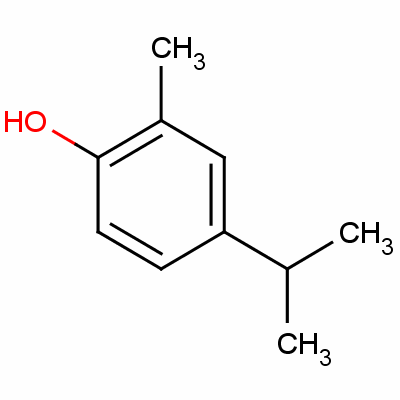 4-异丙基-2-甲基苯酚结构式_1740-97-2结构式
