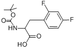 2-叔丁氧基羰基氨基-3-(2,4-二氟苯基)-丙酸结构式_174691-78-2结构式