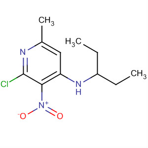 2-氯-n-(1-乙基丙基)-6-甲基-3-硝基-4-吡啶胺结构式_175140-65-5结构式