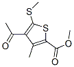 4-乙酰基-3-甲基-5-(甲基硫代)噻吩-2-羧酸甲酯结构式_175201-84-0结构式