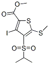 3-碘-4-(异丙磺酰基)-5-(甲基硫代)噻吩-2-羧酸甲酯结构式_175202-13-8结构式