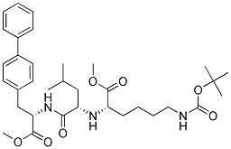 (s)-(9ci)-3-[1,1-联苯]-4-基-n-[n-[5-[[(1,1-二甲基乙氧基)羰基]氨基]-1-(甲氧基羰基)戊基]-l-亮氨酰]-L-丙氨酸甲酯结构式_175422-88-5结构式
