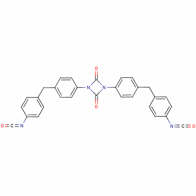 1,3-双[4-[(4-异氰酰基苯基)甲基]苯基]-1,3-二氮杂丁烷-2,4-二酮结构式_17589-24-1结构式