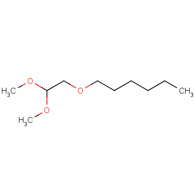 1-(2,2-二甲氧基乙氧基)-己烷结构式_17597-95-4结构式