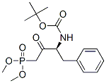 N-[(1S)-3-(二甲氧基亚膦酰)-2-氧代-1-(苯基甲基)丙基]-氨基甲酸叔丁酯结构式_176504-90-8结构式