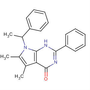 3,7-二氢-5,6-二甲基-2-苯基-7-(1-苯基乙基)-4H-吡咯并[2,3-d]嘧啶-4-酮结构式_177499-65-9结构式