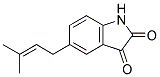 (9ci)-5-(3-甲基-2-丁烯)-1H-吲哚-2,3-二酮结构式_177957-18-5结构式