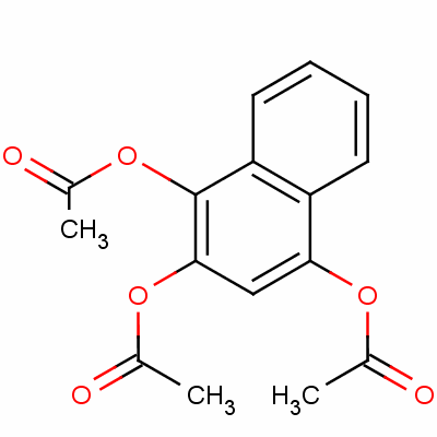 萘-1,2,4-三基三乙酸酯结构式_1785-67-7结构式