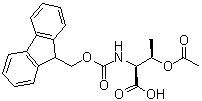 (2S,3r)-2-((((9h-芴-9-基)甲氧基)羰基)氨基)-3-乙酰氧基丁酸结构式_181817-14-1结构式