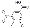 3-Chloro-4-methyl-5-nitrobenzoic acid Structure