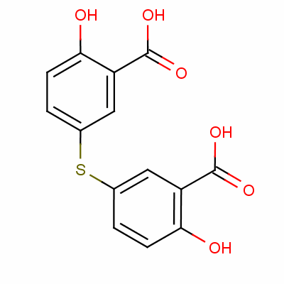 5,5-硫代二水杨酸结构式_1820-99-1结构式