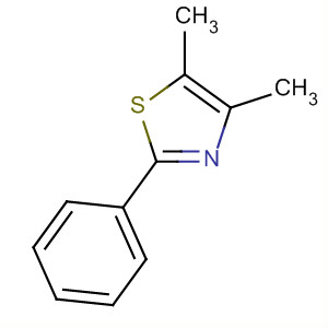4,5-二甲基-2-苯基噻唑结构式_1826-24-0结构式