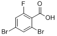 2,4-二溴-6-氟苯甲酸结构式_183065-69-2结构式