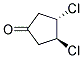 Cyclopentanone, 3,4-dichloro-, trans-(9ci) Structure