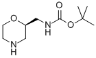 (R)-2-N-Boc-氨基甲基吗啉结构式_186202-57-3结构式