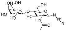 2-(乙酰氨基)-2-脱氧-4-O-(beta-D-吡喃半乳糖基)-beta-D-吡喃葡萄糖基叠氮化物结构式_187988-46-1结构式