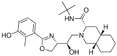 (3S,4aS,8aS)-2-[(2R)-2-[(4S)-2-[3-羟基-2-甲基苯基]-4,5-二氢恶唑-4-基]-2-羟乙基]十氢异喹啉-3-甲酸叔丁酰胺结构式_188936-07-4结构式