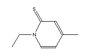 1-乙基-4-甲基-2(1H)-吡啶硫酮结构式_19006-72-5结构式