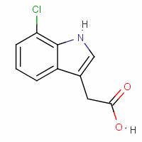 (9ci)-7-氯-1H-吲哚-3-乙酸结构式_1912-41-0结构式