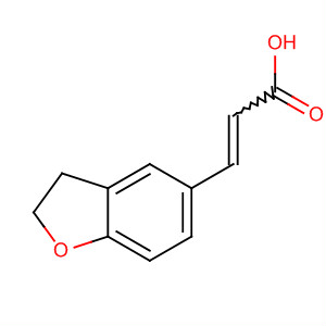 3-(2,3-二氢苯并呋喃-5-基)-2-丙酸结构式_198707-57-2结构式
