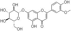 Chrysoeriol-7-o-β-d-glucopyranosideStructure,19993-32-9Structure Chrysoeriol-7-o-β-d-glucopyranoside Structure,19993-32-9Structure