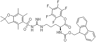 Fmoc-arg(pbf)-opfp结构式_200132-16-7结构式